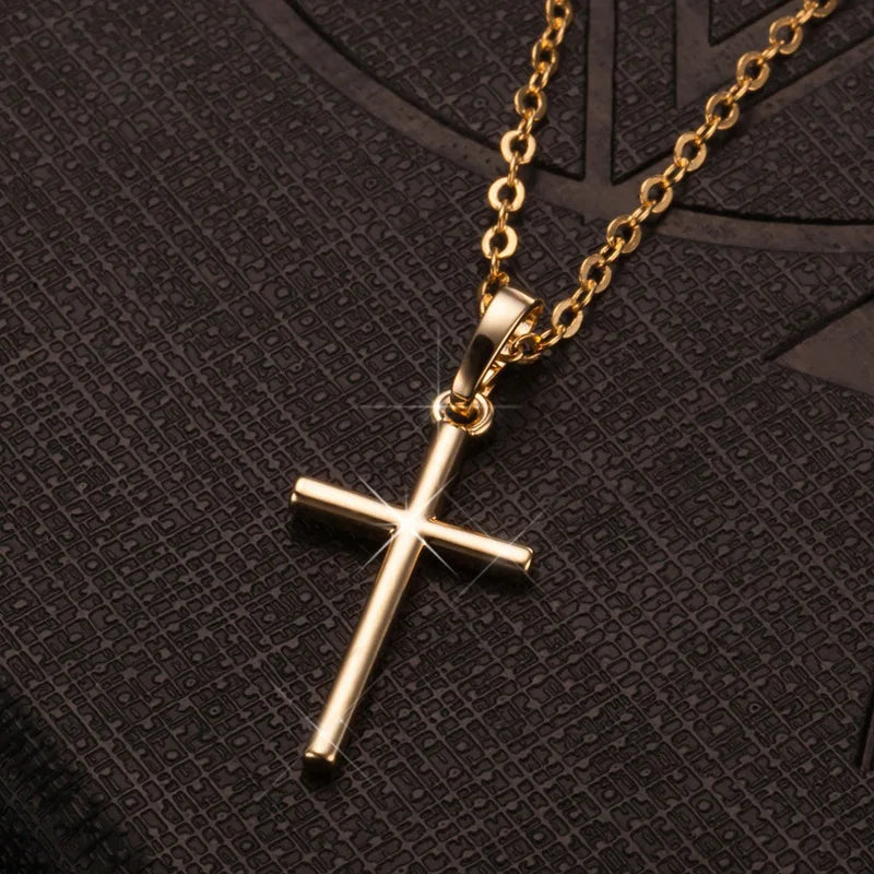 Colar de Cruz Cristã Jesus Fashion