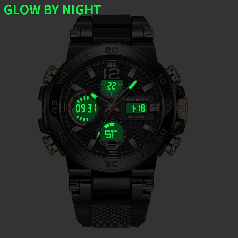 Relógio LIGE LCD Luxo Masculino