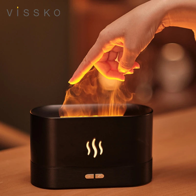 Difusor de Aroma Vissko Flame - Transforme seu Ambiente em um Refúgio de Tranquilidade